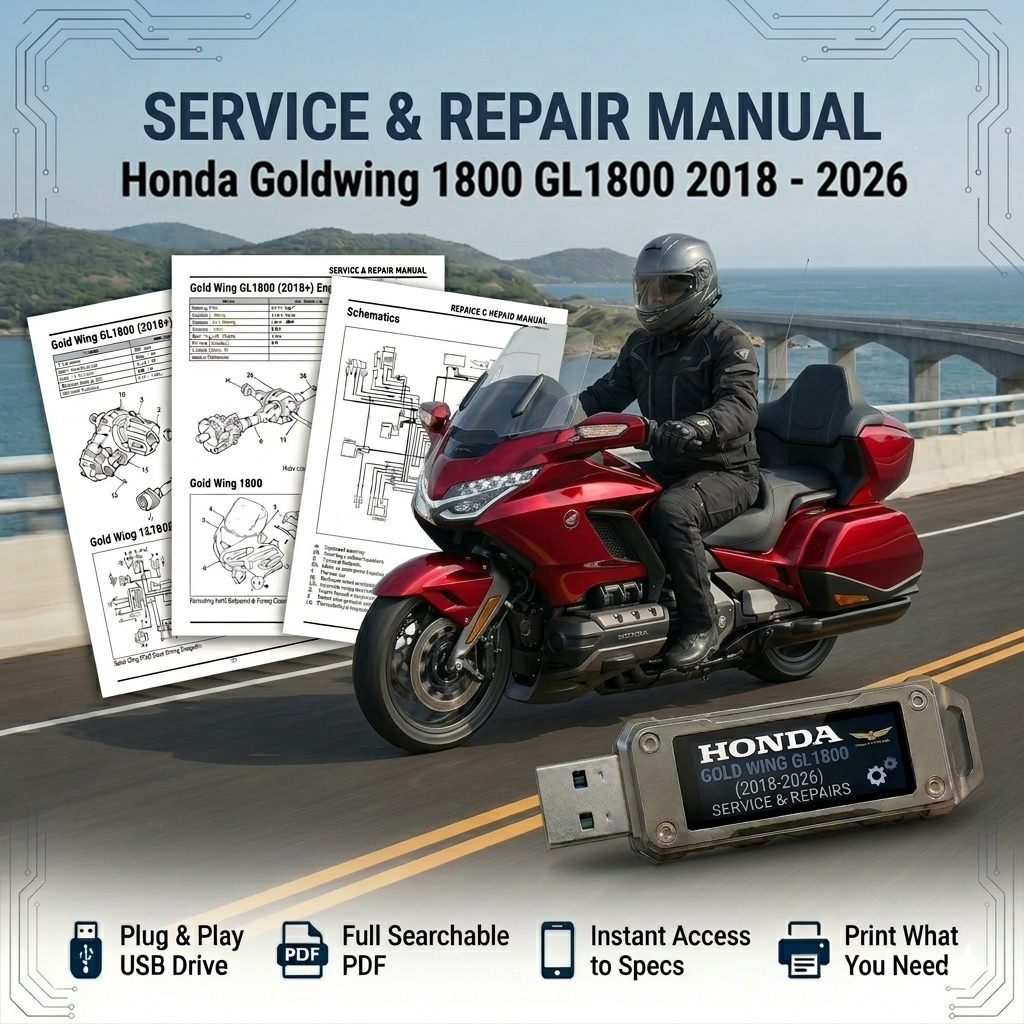 HONDA GOLDWING 1800 GL1800 2018 2019 2020 2021 SERVICE REPAIR SHOP