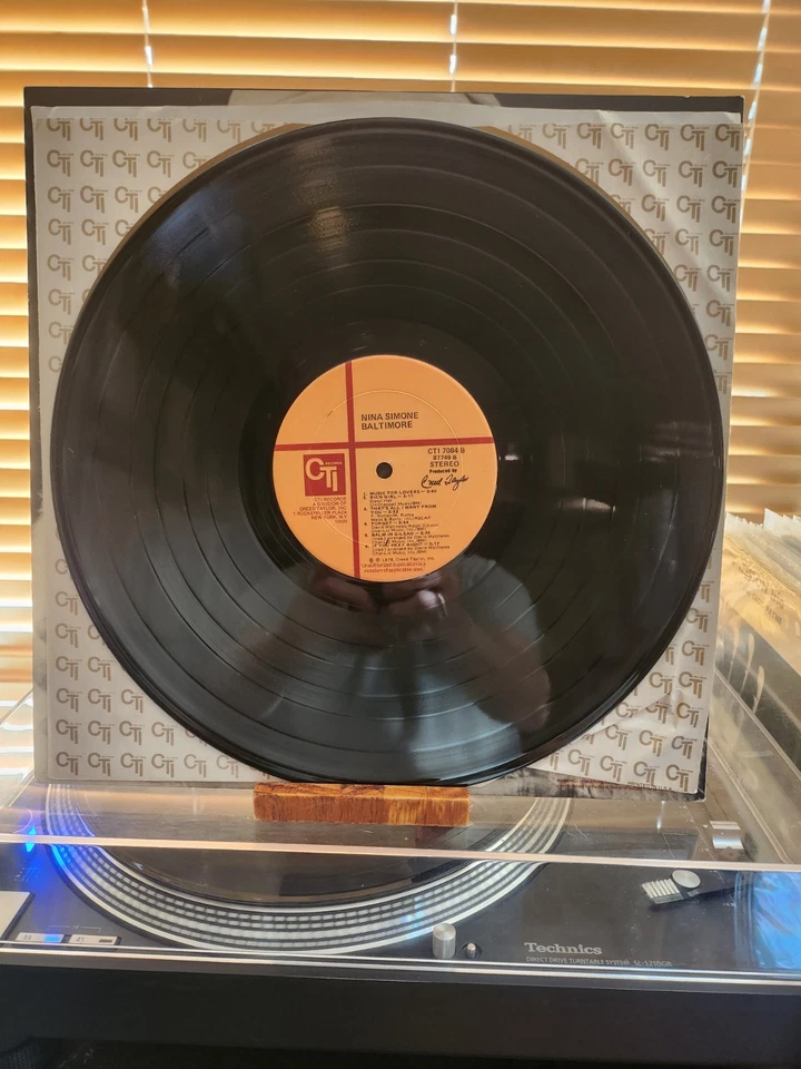 Nina Simone, Baltimore, 1978 1st CTI Stereo, CTI-7084, EX/EX Foto 4 de 4