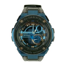 CASIO G-SHOCK G-STEEL GST-200CP-2AJF Black Blue Dial Resin/Steel Digital Watch