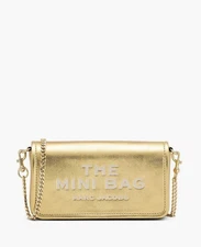 Marc Jacobs Women's Marc Jacobs The Metallic Leather Chain Mini Bag Gold