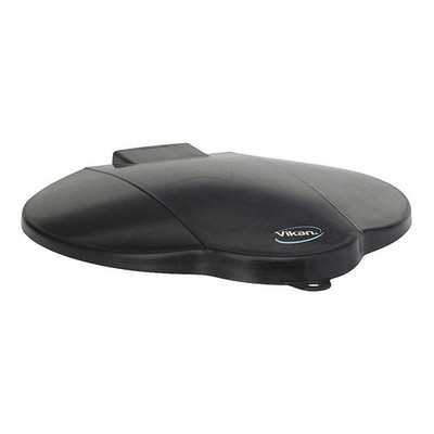 VIKAN 56879 Pail Lid,Black,12 1/4 in Diameter 2RVZ5
