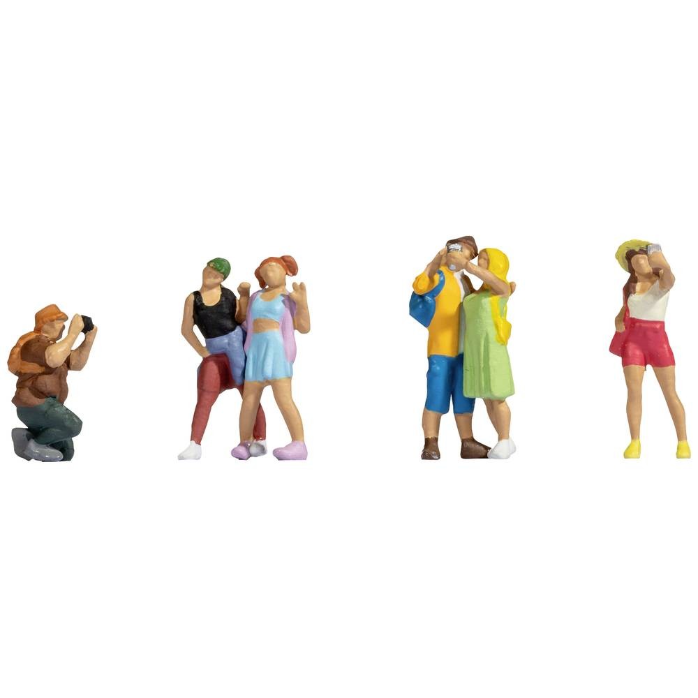 NOCH H0 Touristes peints debout de série Voyage pour décorer les quais de gare miniatures de 2 cm
