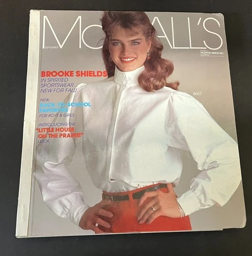 1983 MCCALL'S PATTERNS Brooke Shields Store Catalog Big Heavy Clothing Book
