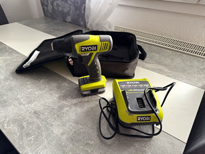 Ryobi LSD-120 Akku-Bohrschrauber 12 V Lithium mit Akku, Ladegerät & Koffer