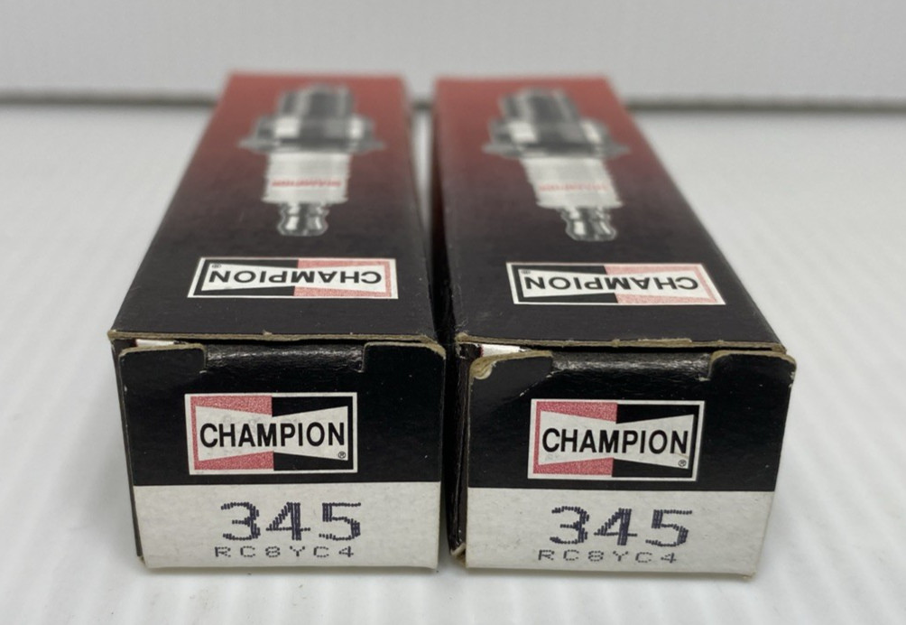 Lot of 2 Champion Copper Plus Spark Plugs 345 RC8YC4