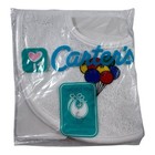Vintage Carter’s Teething Bibs 2-Pack – White Terrycloth, Made in USA Balloons