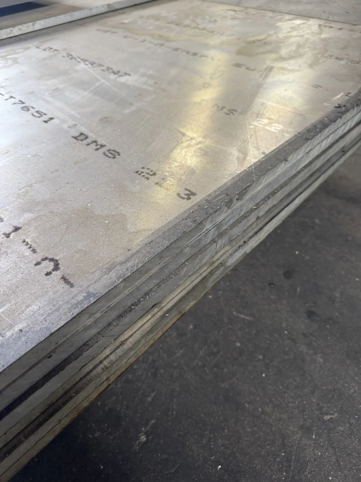 Алюминиевая пластина 7050-T7651 0,625 дюйма x 12 дюймов x 24 дюйма - Изображение 2 из 2
