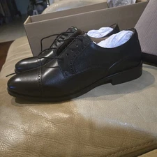 New Johnston & Murphy Bradford Full Grain Oxford Size US 8M Black 15-8305