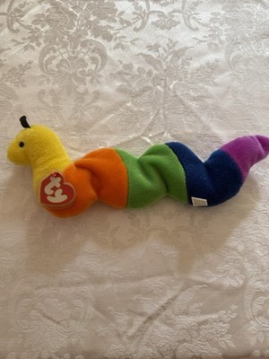 1995 Inch the Worm Beanie Baby | 4th Gen Tag | KOREA | PVC Pellets | NO STAR