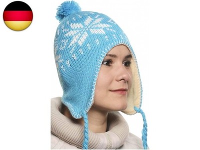 Peruanische Mütze Chullo Ch'ullu mit Bommel, Unisex, Herren/Damen, Farben zur