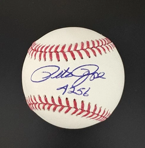 Pete Rose Signed Baseball 4256 Authenticated