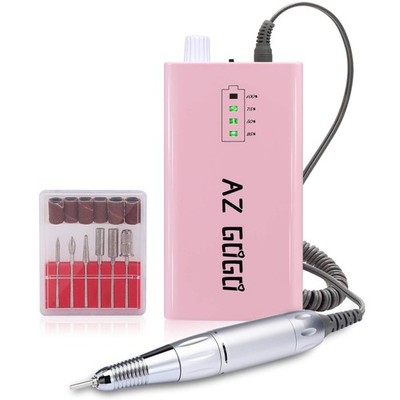 30000RPM Portable Nail Drill Machine, AZ GOGO Professional Rechargeable Elect...