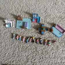 Lewis Galoob My Pretty Dollhouse Bedroom Replacement Figures Polly Pocket Lot