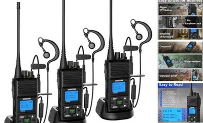 2 Way Radios FPCN30A Two Way Radios Long Range Rechargeable 5 FPCN30A 3 Packs