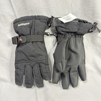 Hotfingers Gloves Youth Small Black Rip N Go Insulated Winter Ski Snowboard
