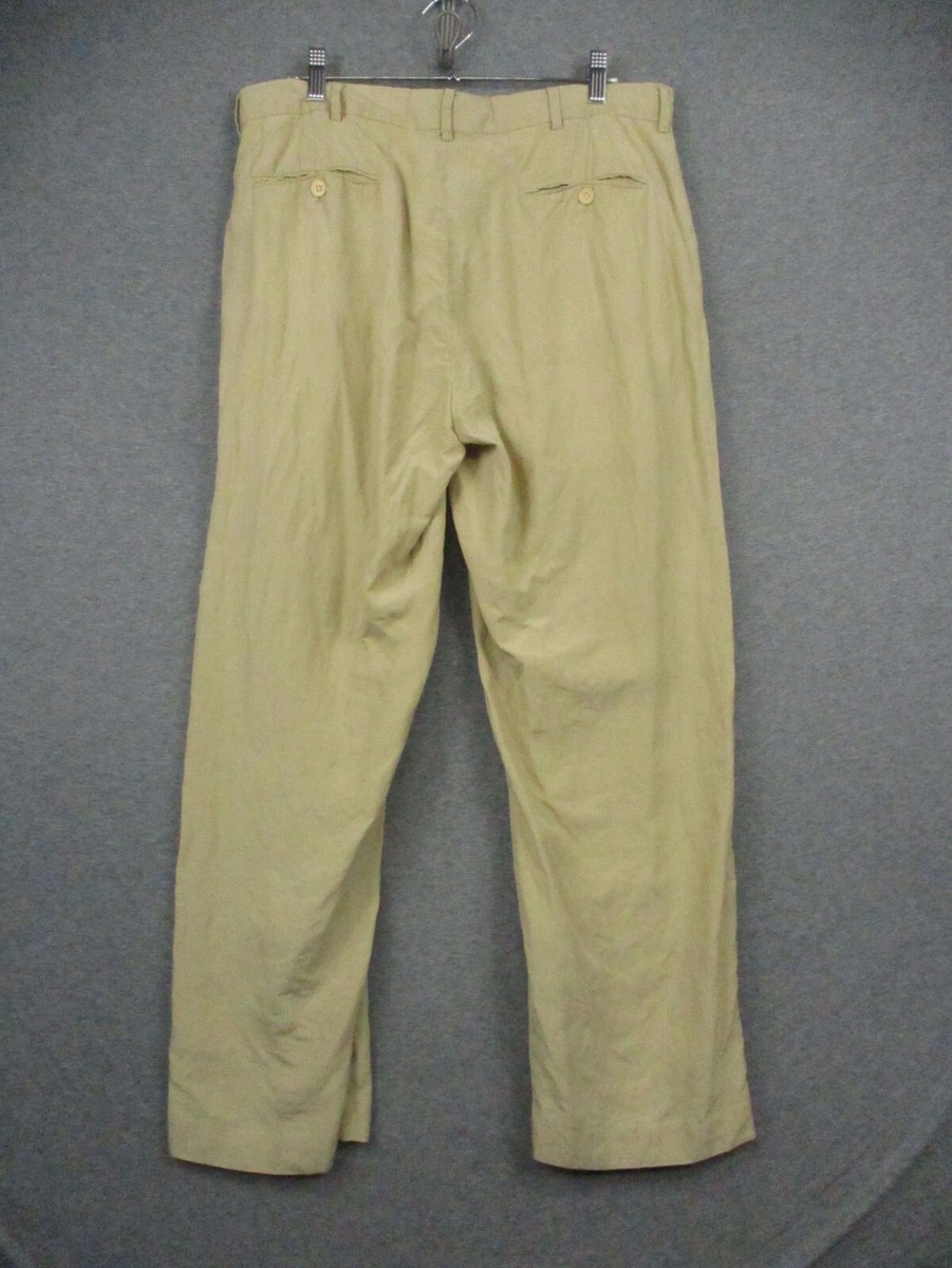 パンツ 2000s ralph lauren silk linen blend pant 2000S Ralph Lauren Silk Linen Blend Pant | eBay