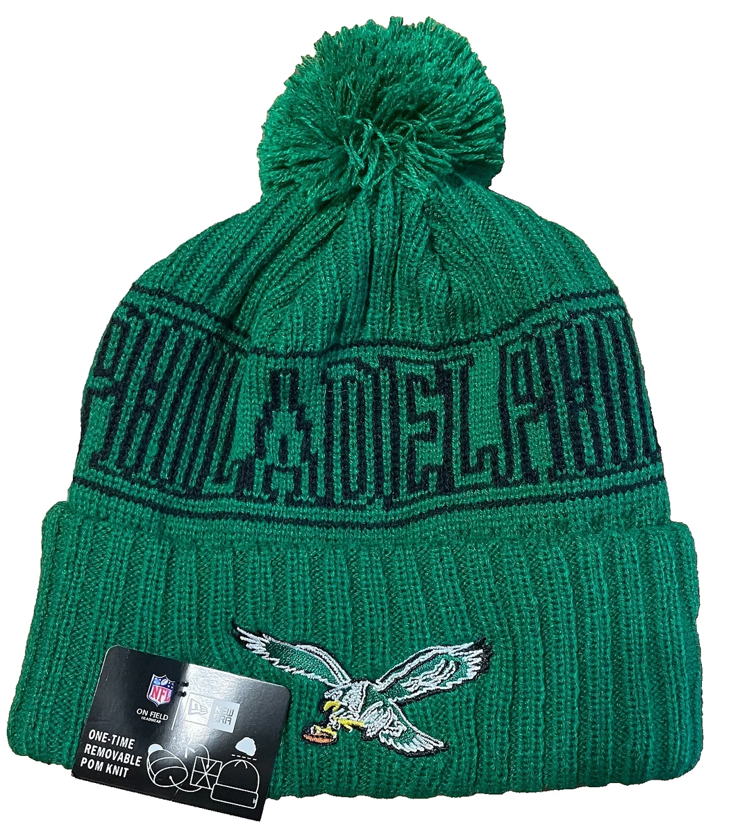 Philadelphia Eagles Hat Throwback Logo NFL Football Beanie Cap