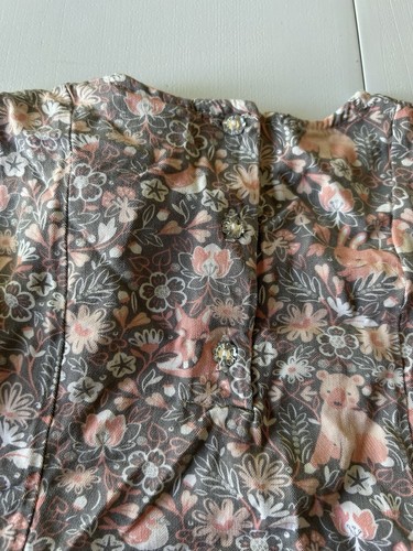 Camisa Fox Gris Y Rosa Manga Larga Talla 24 M Cynthia Rowley - Imagen 5 de 7