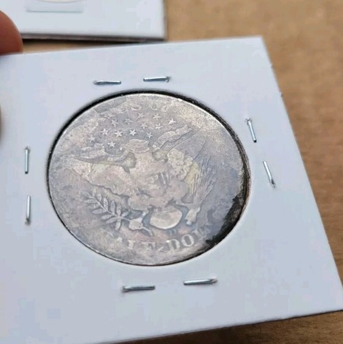 1912 D Barber Half Dollar And A 1912 Barber Half, 1$ Face Value - Picture 8 of 9
