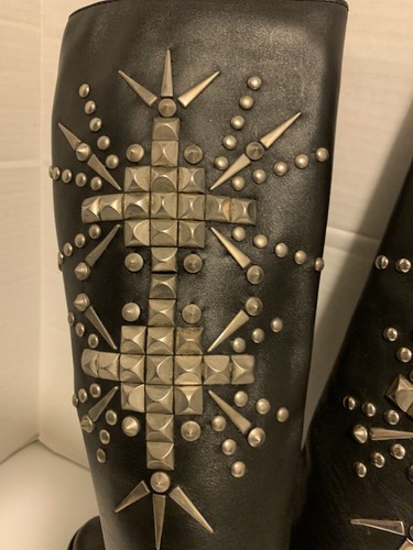 NINE WEST Botas Para Mujer Diablo Cuero Rodilla TALLA 6.5 - Imagen 5 de 5