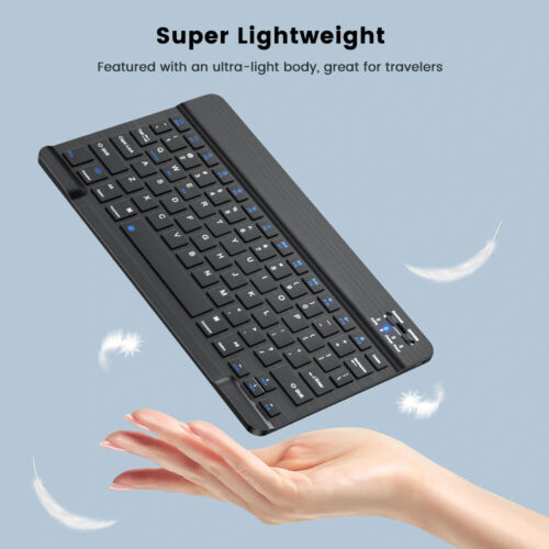Deutsche Wireless Tastatur kabellos Keyboard Inkl. Funk Maus Für PC Handy Tablet - Bild 10 von 33