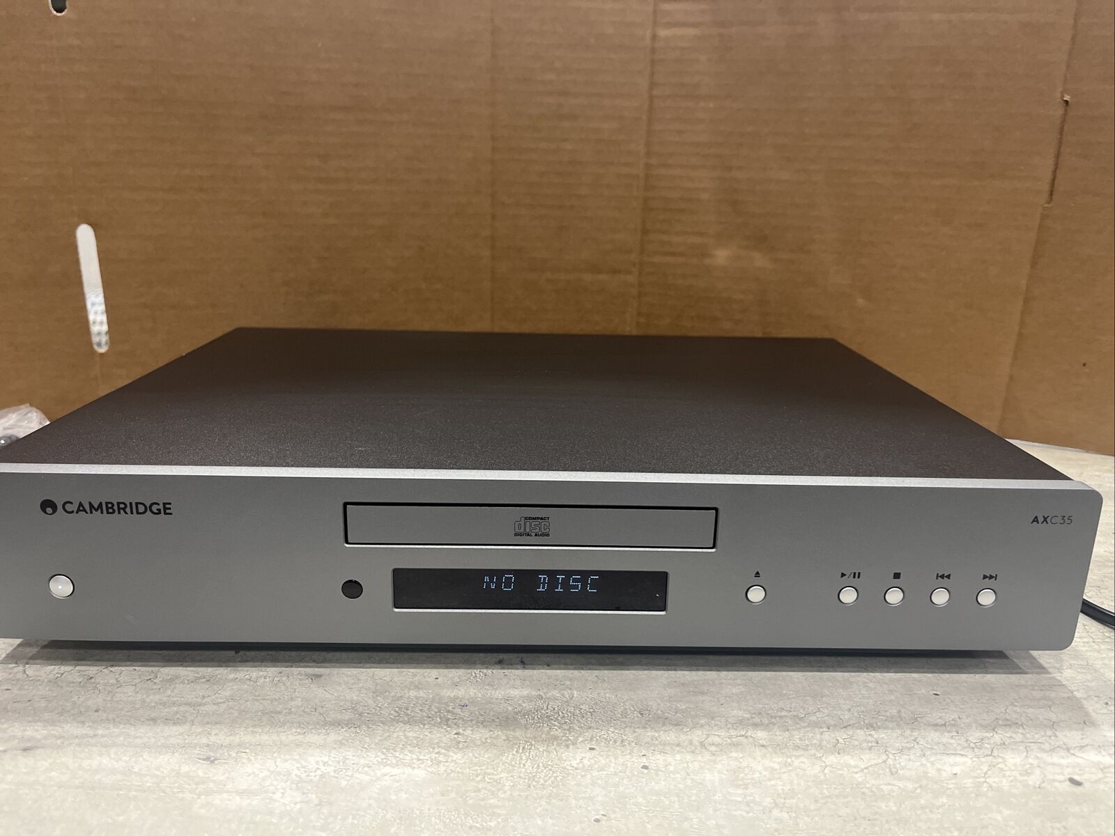 PRISTINE! Cambridge Audio AXC35 CD Player With Remote/ 2 Power Cords. Tested.