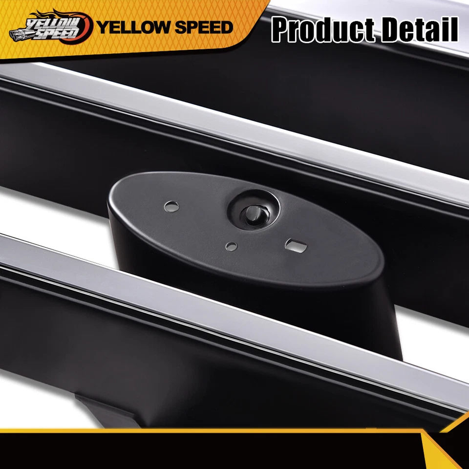 Apto para 92-96 Ford F150 F250 Bronco 1992-1996 parrilla faro puerta cromo 3 piezas Foto 4 de 4