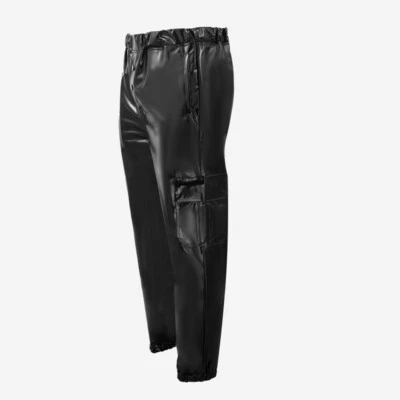 Lackina- Lackgummi Herren Jogginghose mit Tasche W32-46 - Bild 1 von 4