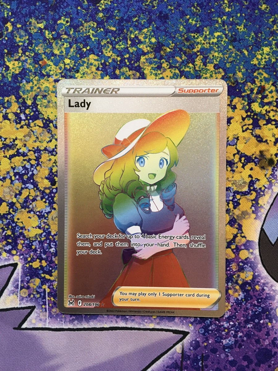 Pokémon TCG - Lady - 208/196 Lost Origin - 2022 Secret Rare Holo