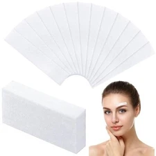 400 Pcs Eyebrows Wax Strips Eyebrow Hair Removal Wax Paper Facial Waxing Strips