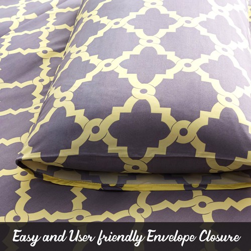 Duvet Cover Set Reversible King Size Duvet Cover Bedding Set Single Double King - Picture 209 of 544