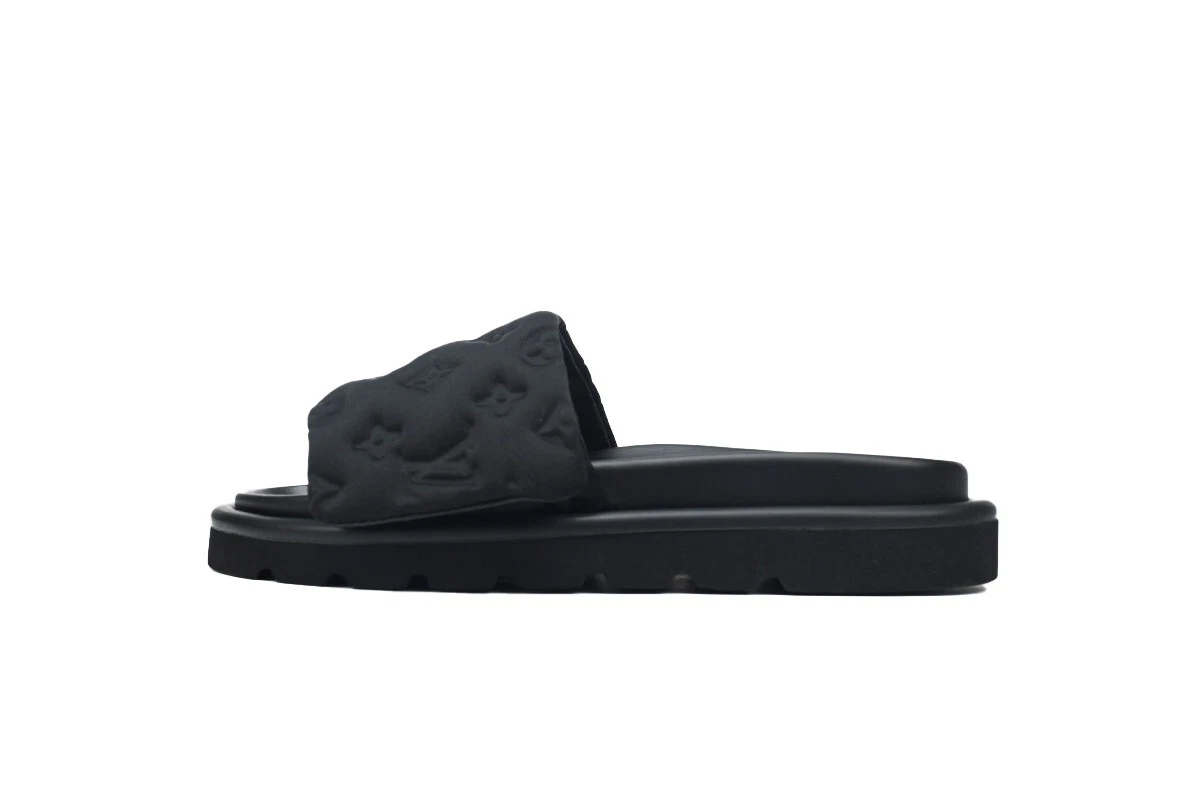 Louis Vuitton LV Suit Line Mules Slippers Room Shoes 42 Velvet Mink Black LV Easy Mule - Shoes | LOUIS VUITTON main image 2