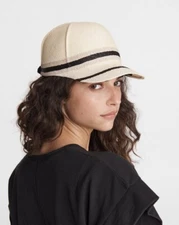 NWOT $250 Rag & Bone Women Panama Baseball Cap In Natural Size: One Size