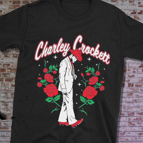 Charley Crockett Rose Garden T-shirt Tee Gift S to 5XL EN321