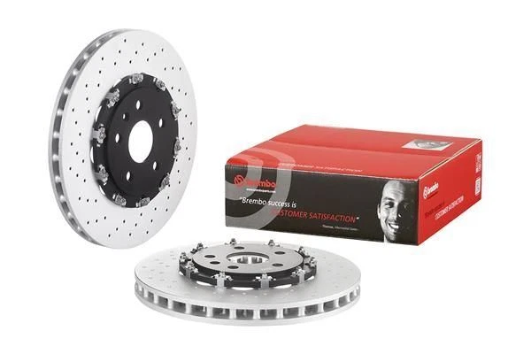 2 discos de freno delanteros para Insignia Saab 9-5 Vauxhall Insignia BREMBO 09.A804.33 Foto 3 de 4
