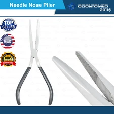 6" Needle Nose Long Pliers Black Cushion Gripping Tools Plier 