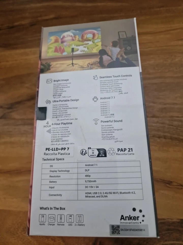 Anker Nebula Apollo Mini Projector Smart Portable Projector - Image 2 of 4