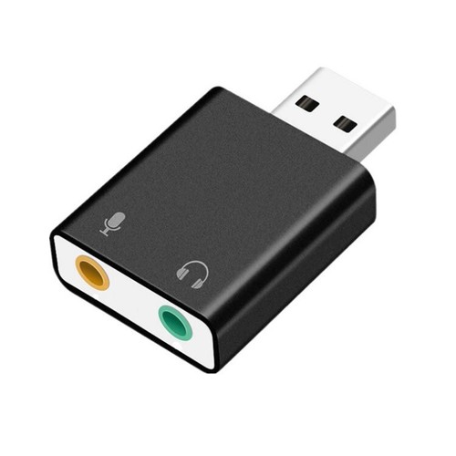USB To 3.5mm Jack Headphone Mic Adapter,External USB Audio Adapter Sound Card - Picture 8 of 12