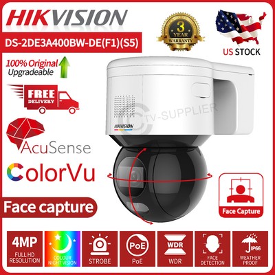 Hikvision 4MP AcuSense PTZ ColorVu Mic Camera DS-2DE3A400BW-DE(F1)(S5) 2Way Talk
