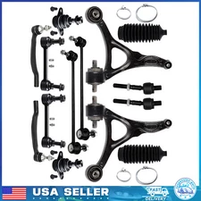 14x Front Lower Control Arm Sway Bar Tie Rod Suspension For 2003-2014 Volvo XC90