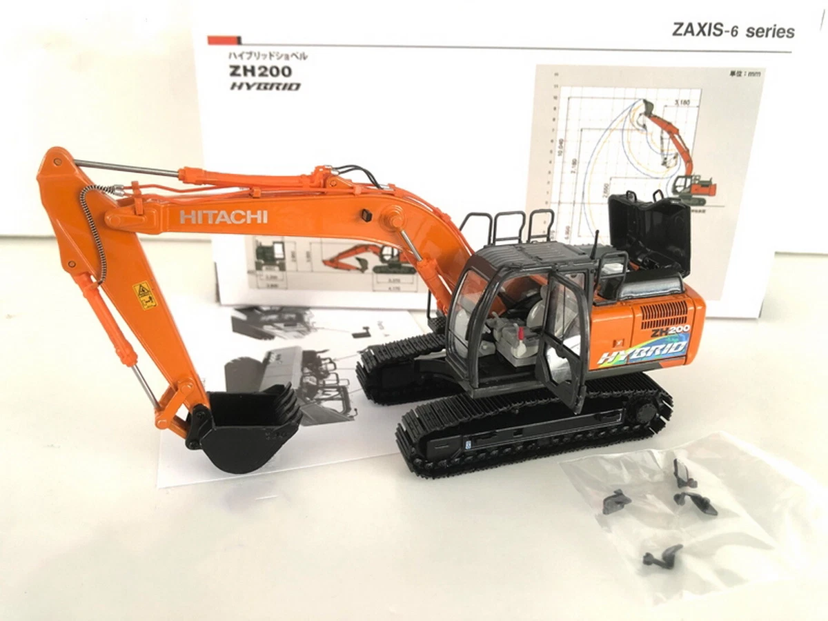 1/50 Hitachi ZAXIS-6 ZH200 HYBRID Hydraulic Excavator Diecast 