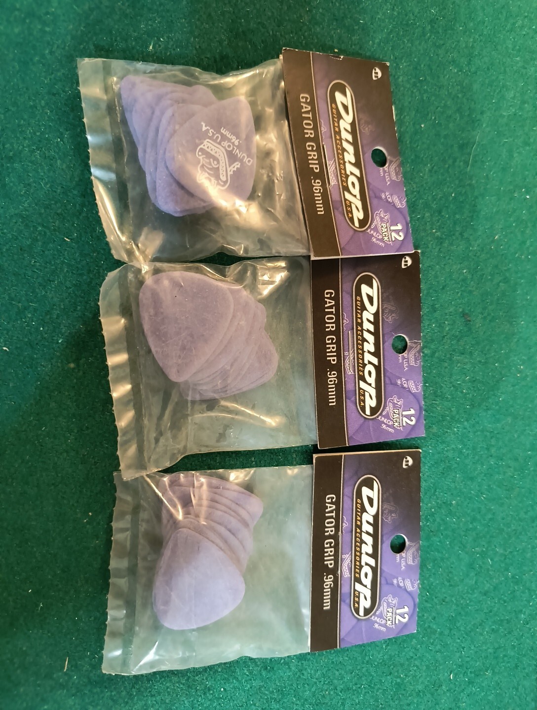 JIM DUNLOP 417P096 Gator Grip Standard 0,96mm Pack 12 Tre Confezioni