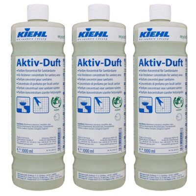 Kiehl Aktiv-Duft 3 x 1 Liter Parfüm-Konzentrat für Sanitärräume Raumduft Set