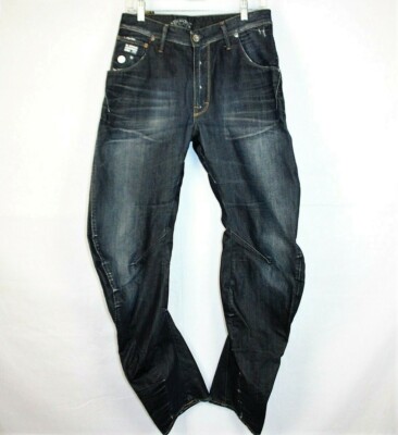 G-STAR Raw 3301 Denim Men's 31/34 Dark Wash Arc Loose Tapered Zip-Up Jeans  Italy | eBay