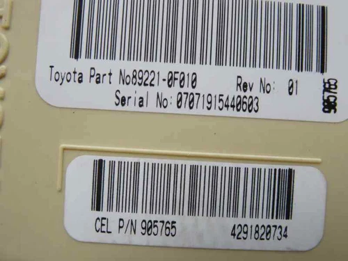 89221-0F010 Caja Reles/Fusibles para TOYOTA COROLLA VERSO (R1) 2007 167628 - Imagen 3 de 16