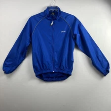 Canari Cycling Windbreaker Lightweight Jacket Mens size Medium Blue