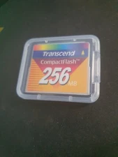 Transcend 256MB CompactFlash CF Memory Card Genuine w/case New Open Box