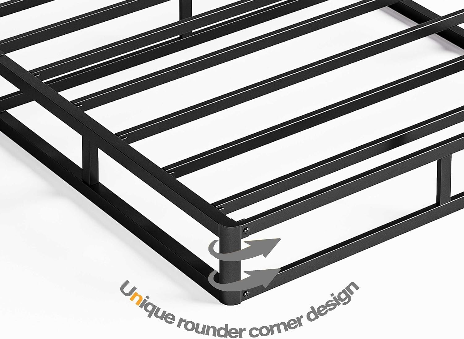 Full Box Spring and Cover Set, 9 Inch Low Profile Metal Spring, Heavy