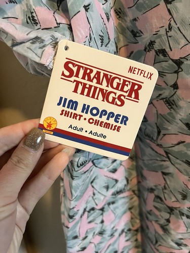 Stranger Things Jim Hopper Hawaiian Shirt Men's One Size Rubies Costume Cosplay - Bild 4 von 5