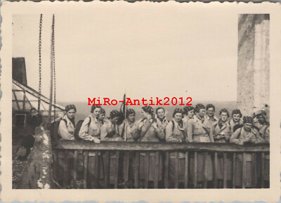 2 x Foto, Wk2, F.A.D., Arbeits Maiden auf Burg Wildenstein April 1936 (N)50451